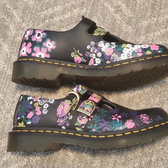 Floral Dr Martens Mary Janes - Picture 3 of 6